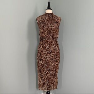 Chico’s Jaguar Print Dress Size 1